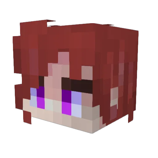 sure001 Minecraft avatar head, 3D render