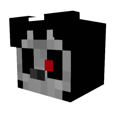 sure_thing Minecraft avatar head, 3D render