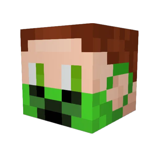 sureelmk_ Minecraft avatar head, 3D render