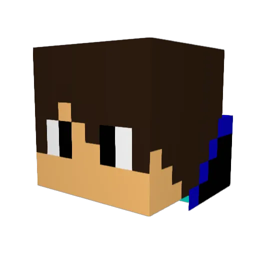 surfcowboy Minecraft avatar head, 3D render