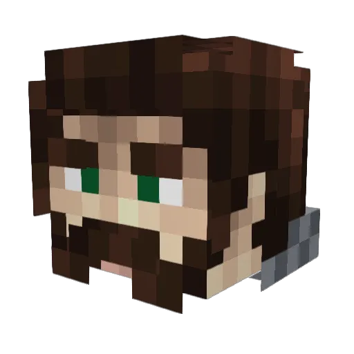 surfdad Minecraft avatar head, 3D render