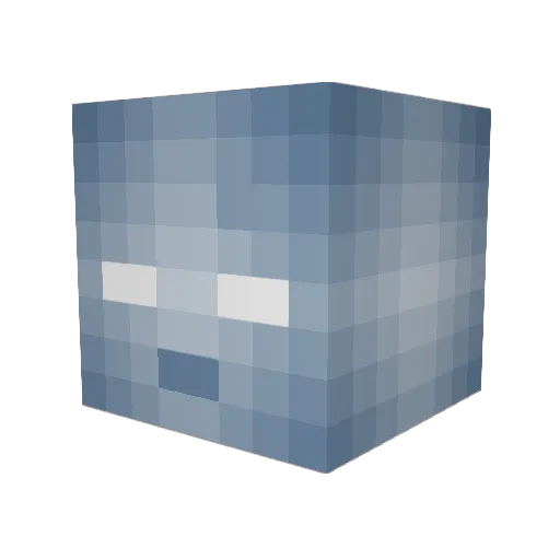 surfdecad Minecraft avatar head, 3D render