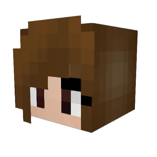 surferchic121 Minecraft avatar head, 3D render