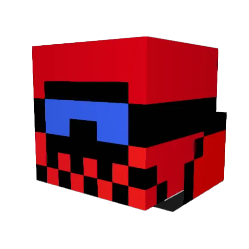 surfershane Minecraft avatar head, 3D render