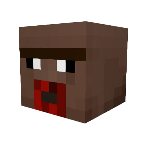 surfff_ Minecraft avatar head, 3D render