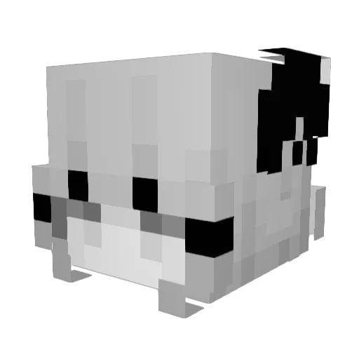 surgar Minecraft avatar head, 3D render