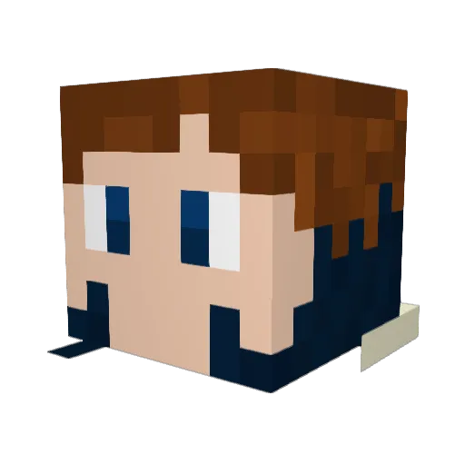 surhs Minecraft avatar head, 3D render