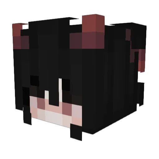 surpasslight Minecraft avatar head, 3D render