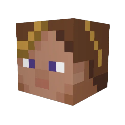 surranis Minecraft avatar head, 3D render