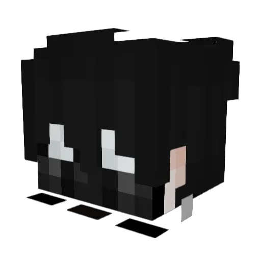 surrealistica Minecraft avatar head, 3D render