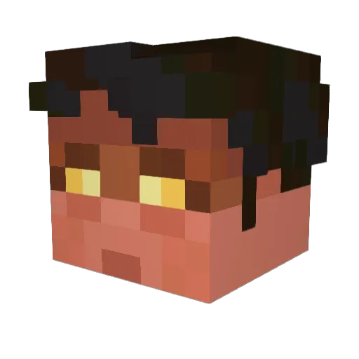 surtrrrrrrr Minecraft avatar head, 3D render