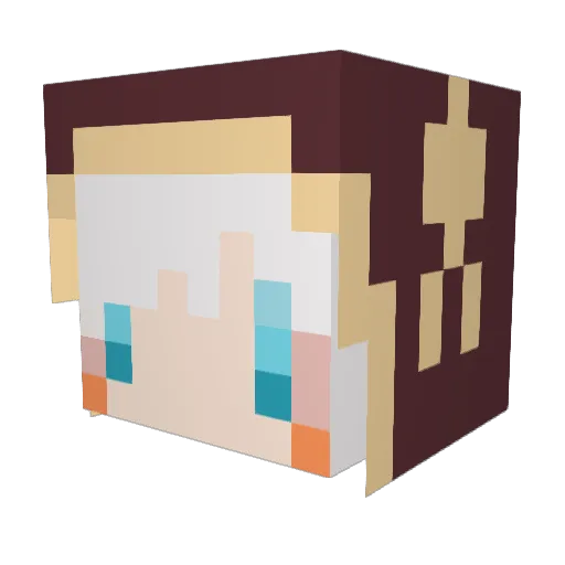 surume198 Minecraft avatar head, 3D render