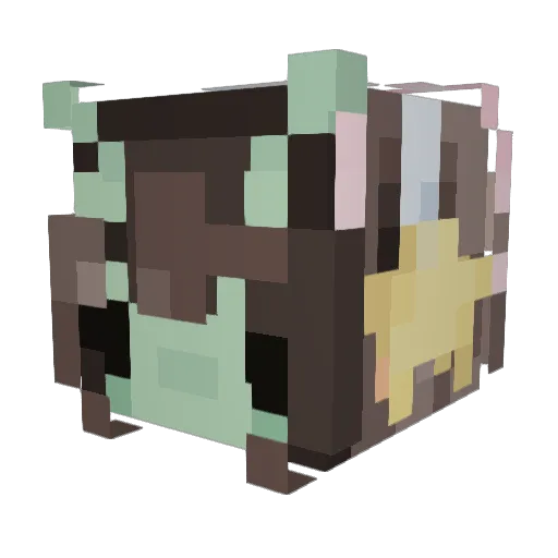 survi Minecraft avatar head, 3D render