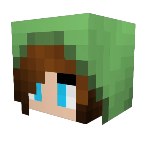 survivalcraft400 Minecraft avatar head, 3D render