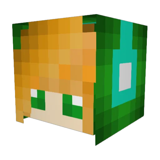 survivallady17 Minecraft avatar head, 3D render