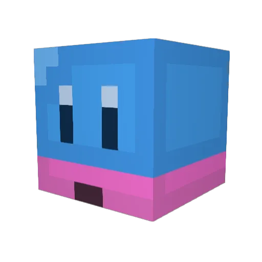 sus1230 Minecraft avatar head, 3D render