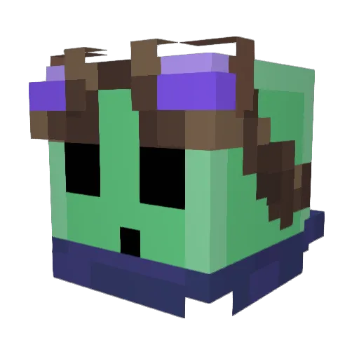 sus1259 Minecraft avatar head, 3D render