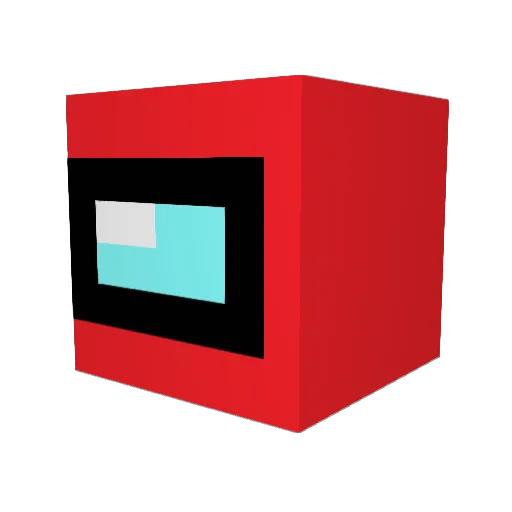 sus_among_us121 Minecraft avatar head, 3D render