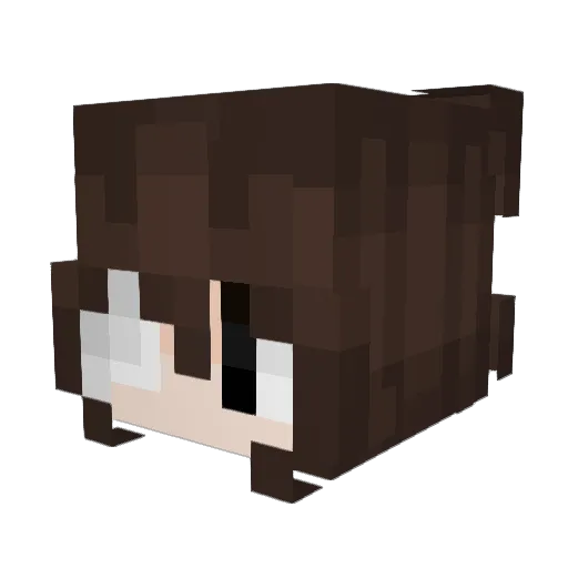 susai Minecraft avatar head, 3D render