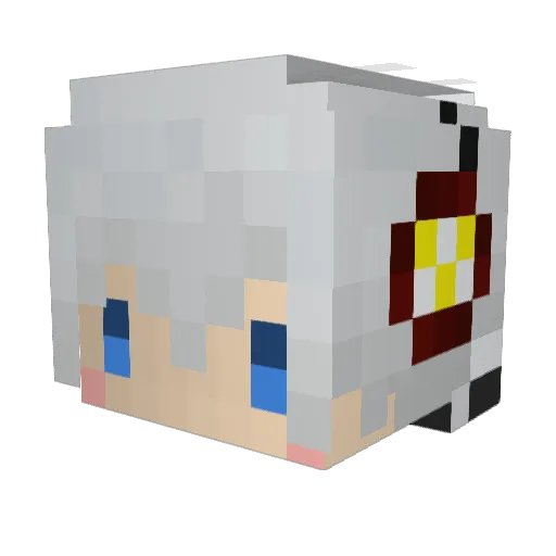 susami_bbcat Minecraft avatar head, 3D render