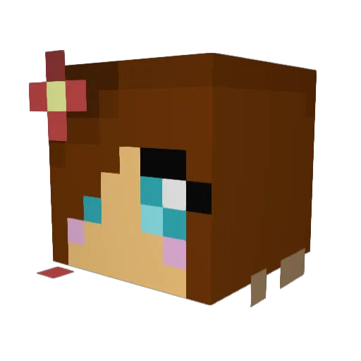 susanndaniel Minecraft avatar head, 3D render