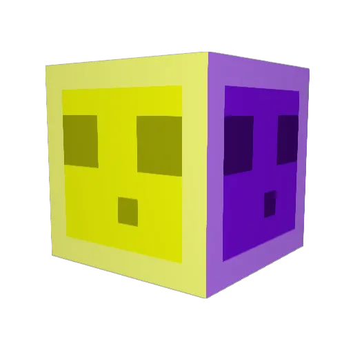 susanoohu Minecraft avatar head, 3D render
