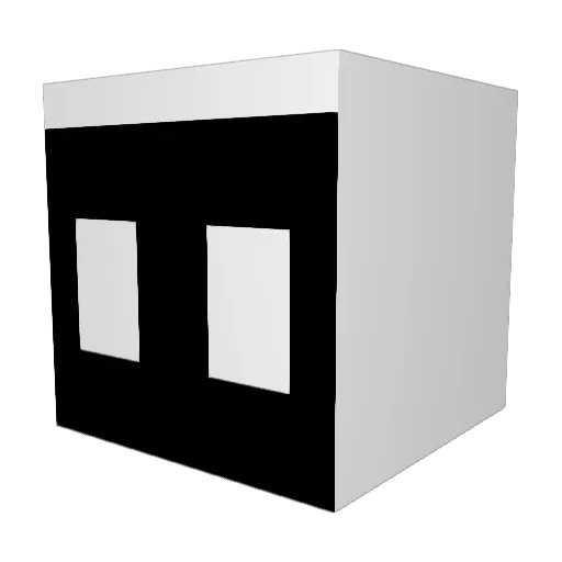 susborgir Minecraft avatar head, 3D render