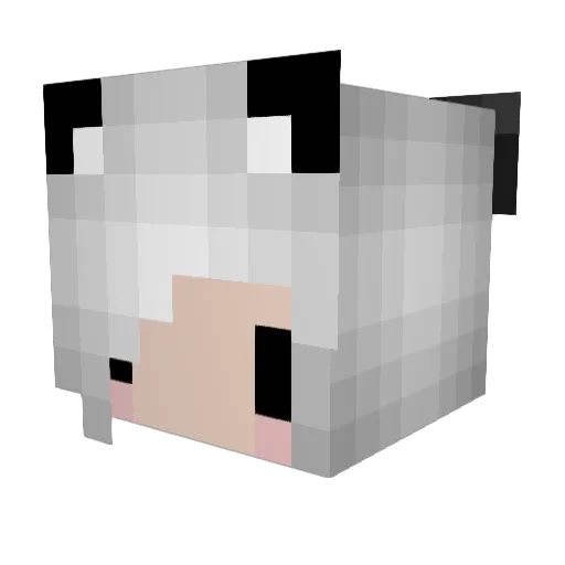 suses Minecraft avatar head, 3D render