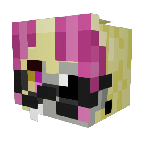 sush_iii Minecraft avatar head, 3D render