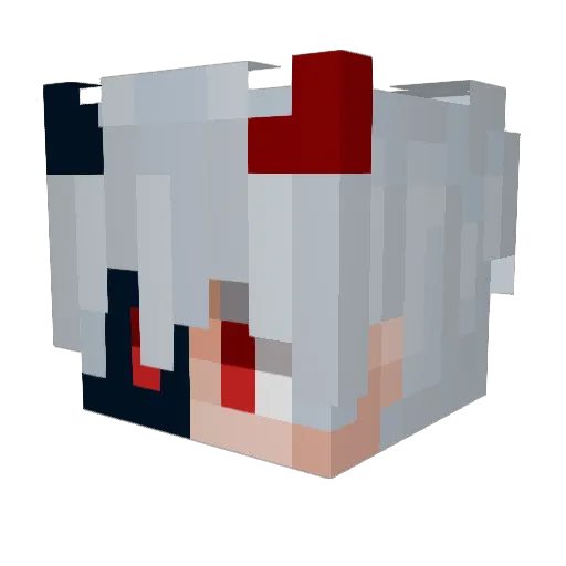 sushi_hey Minecraft avatar head, 3D render