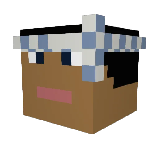 sushi_masterr Minecraft avatar head, 3D render