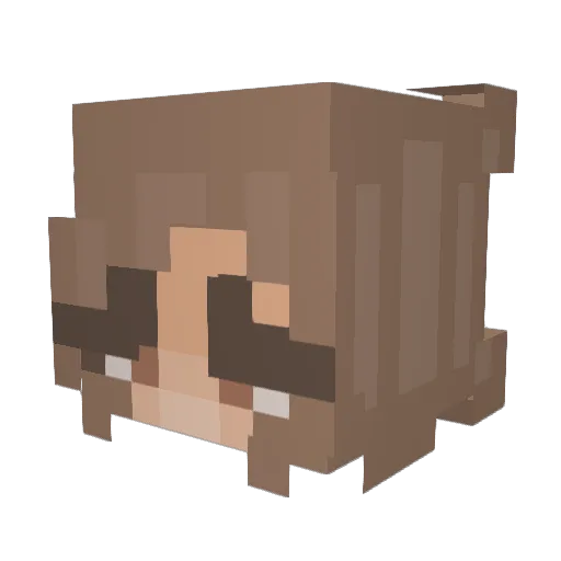 sushi_roll69 Minecraft avatar head, 3D render