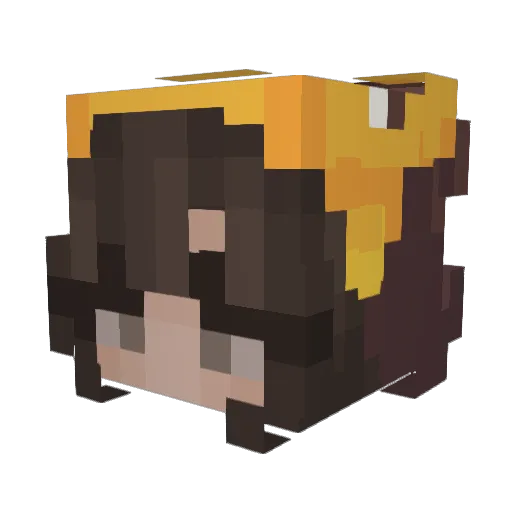 sushiii14 Minecraft avatar head, 3D render