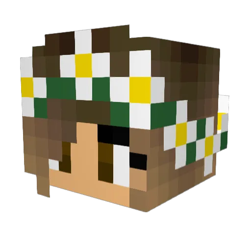 sushimocha09 Minecraft avatar head, 3D render