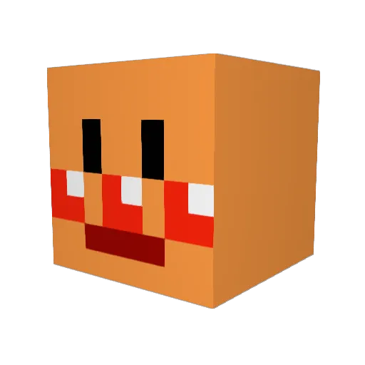 sushiosi Minecraft avatar head, 3D render