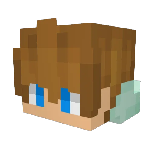 sushisword1544 Minecraft avatar head, 3D render