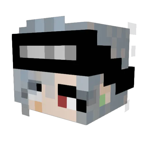 sushiyay Minecraft avatar head, 3D render