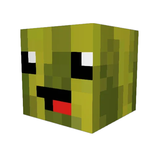 suskiii Minecraft avatar head, 3D render
