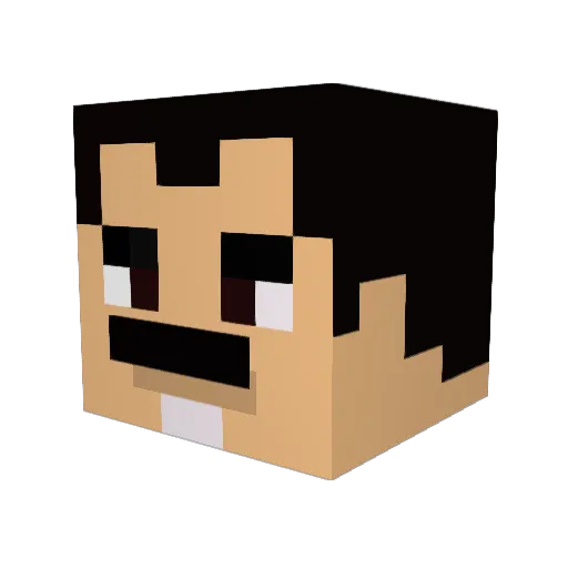 suslu22 Minecraft avatar head, 3D render