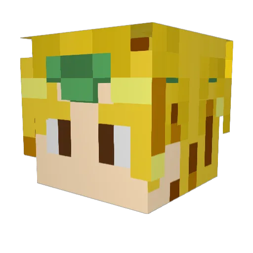 susp1cion Minecraft avatar head, 3D render
