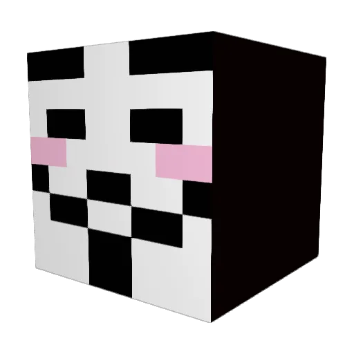 suspectS6S Minecraft avatar head, 3D render