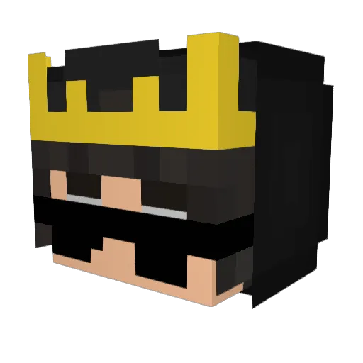 susperfectoYT Minecraft avatar head, 3D render