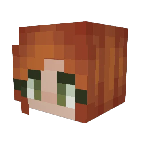 suspicioussmiski Minecraft avatar head, 3D render