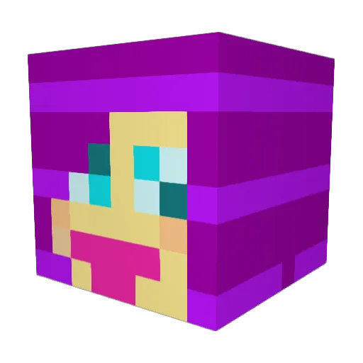 suspira666 Minecraft avatar head, 3D render