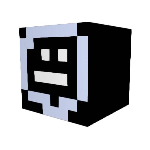 susra Minecraft avatar head, 3D render
