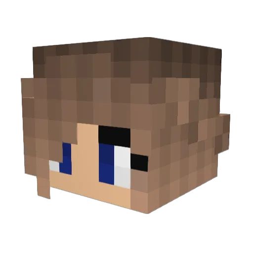 sussteve Minecraft avatar head, 3D render