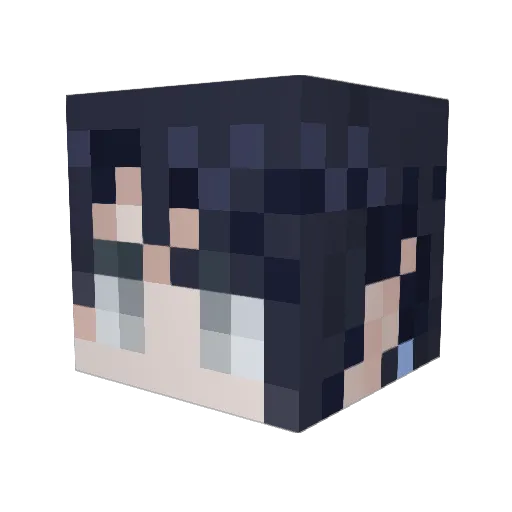 susum1e Minecraft avatar head, 3D render