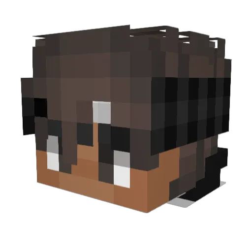 suszny Minecraft avatar head, 3D render
