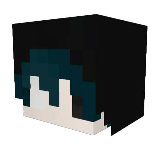 sutai Minecraft avatar head, 3D render