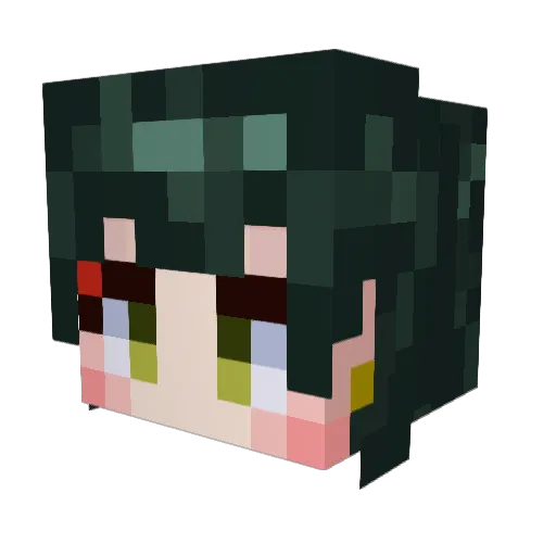 sutoi_0 Minecraft avatar head, 3D render